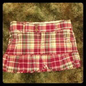 Plaid A&F kids skirt
